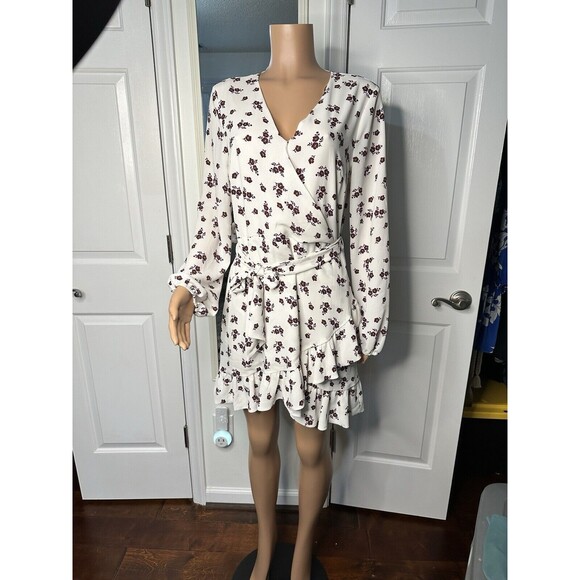 NWT Revolve 1. State Floral Wrap Dress size 10 - Picture 2 of 8